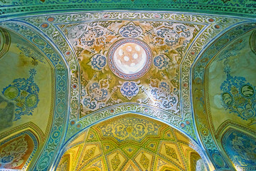 The vault of Qasemi Bath, Kashan, Iran