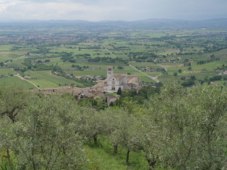 Fototapeta na wymiar Assisi - basilica di San Francesco