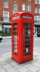 A British telephone booth