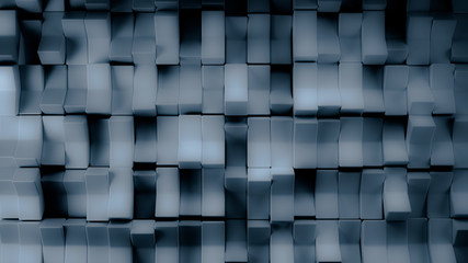 Gray background with three-dimensional shapes, 3d illustration, 3d rendering.