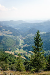 Fototapeta na wymiar Aussicht vom Belchen, Schwarzwald, Deutschland