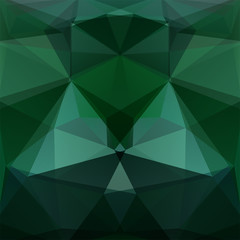Abstract polygonal vector background. Dark green geometric vector illustration. Creative design template.