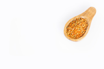 Honey bee pollen - Top view