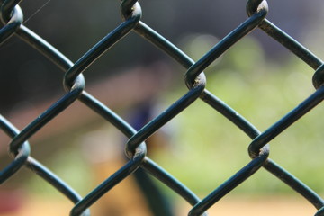 Fence with blurred Something behind