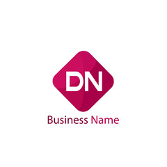 Initial Letter DN Logo Template Design