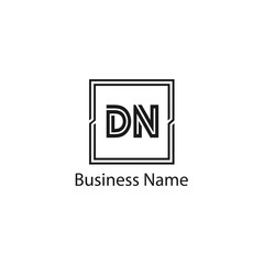 Fototapeta premium Initial Letter DN Logo Template Design