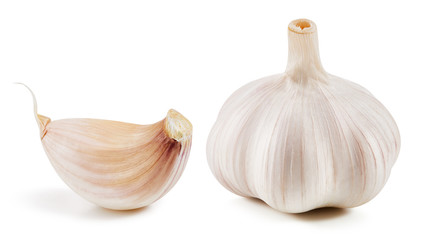 Garlic Isolated on white