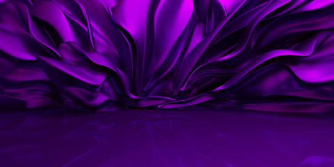 Purple background with swaying cloth