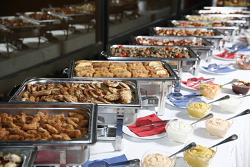 catering food, event plate service