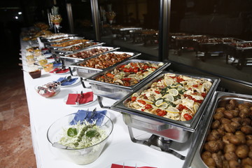 catering food, event plate service