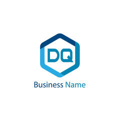Initial Letter DQ Logo Template Design
