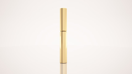 Lipstick on a white background. Bottle, lipstick, accessory, style, makeup, lips, beauty, make-up, facials, ink, packaging. ..Cosmetics.