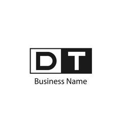 Initial Letter DT Logo Template Design