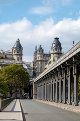 Pont de Bir-Hakeim, also known as viaduc de Passy - a bridge that cross the Seine River in Paris