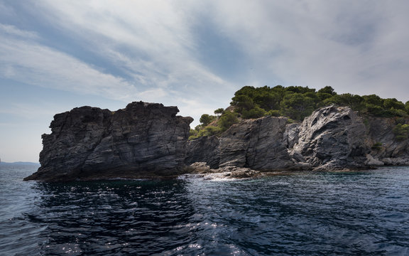 Cala Rostella en Parque Natural de Cap de Creus, Rosas, Alt Empord&agrave;. Catalu&ntilde;a. Espa&ntilde;a