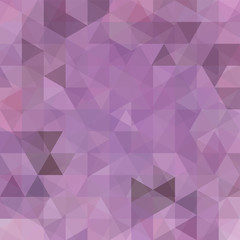 Geometric pattern, triangles vector background in pink, violet tones. Illustration pattern