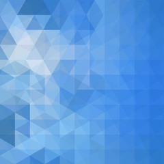 Abstract vector background with triangles. Blue geometric vector illustration. Creative design template.