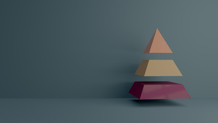 Pyramid Diagram template