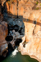 View of Bourkes Luck Potholes in Mpumalanga South Africa Near Blyde River Canyon