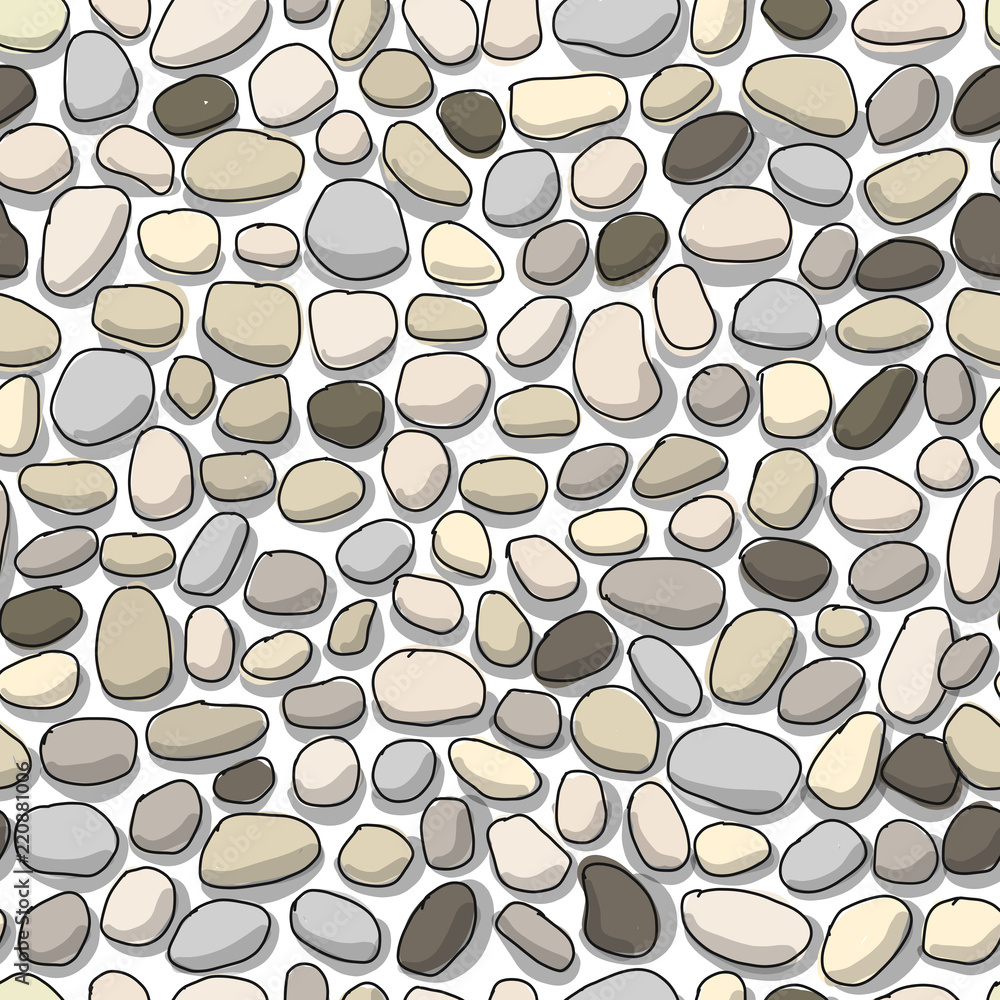 Poster pebble background, seamless pattern for your design