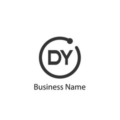 Initial Letter DY Logo Template Design