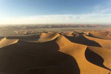 helicopter view of sossusvlei area