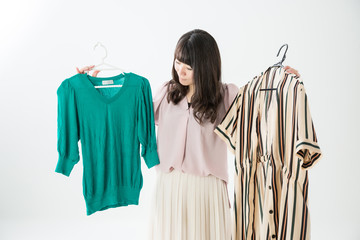 洋服選びに困る女性