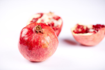 Pomegranate With White Background
