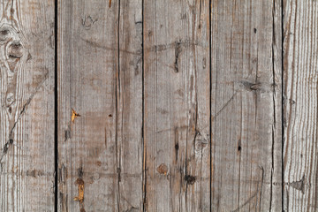 Old gray wooden wall, background texture