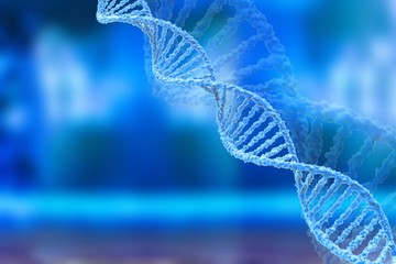 Science Molecular DNA Model Structure on light background