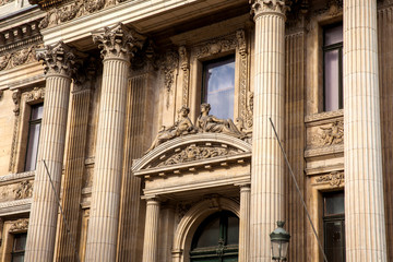 Fototapeta premium Detail of the Brussels stock exchange building