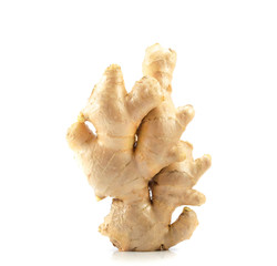 Fresh ginger isolated on white background