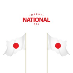 Happy Japan National Day Vector Template Design Illustration