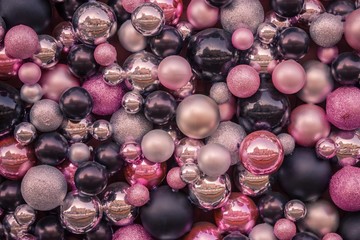 Background of Christmas balls.