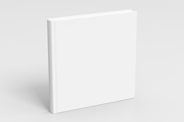 Fototapeta premium square blank book cover mockup