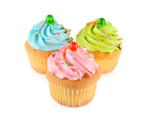 cupcake isolated on white background