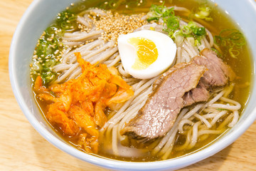 Cold noodle, local specialties of Beppu town