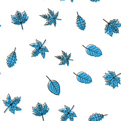 Seamless pattern with autumn leaves. Thanksgiving day. Vector.
