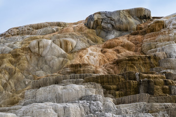 Fototapeta na wymiar mammoth hot springs yellowstone
