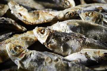 Small dried fishes 