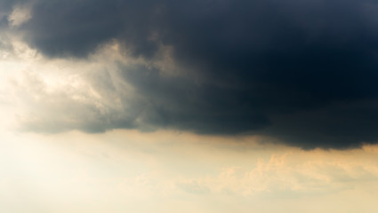 Fototapeta na wymiar Storm clouds with the rain, Nature Background
