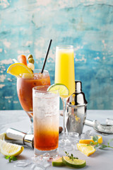 Breakfast or brunch cocktails