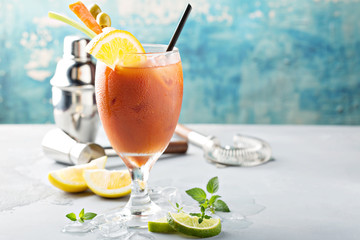 Cold refreshing Bloody Mary