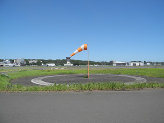 飛行場の吹流し
