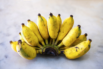 The banana is a fruit that is delicious and healthy food can be cooking or to make juice Sales in the common market in the country, Thailand
