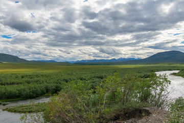 Fototapeta na wymiar The Vast Wilderness of The Yukon, Canada