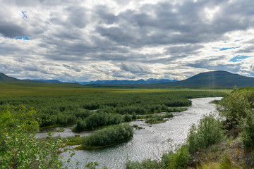 Fototapeta na wymiar The Vast Wilderness of The Yukon, Canada