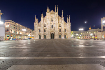 Fototapeta na wymiar Milan Cathedral landmark in Milan, Italy