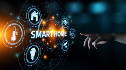 Smart home Automation Control System. Innovation technology internet Network Concept