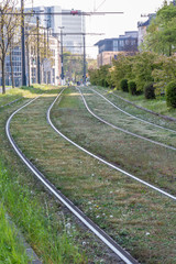 Fototapeta premium Railway in the city